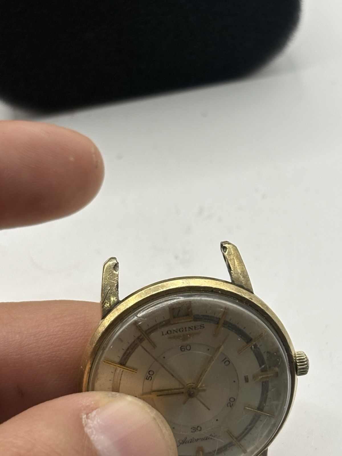 Vintage Longines Grand Prize Automatic Swiss Doctor’s Dial Date 10k Fill Runs