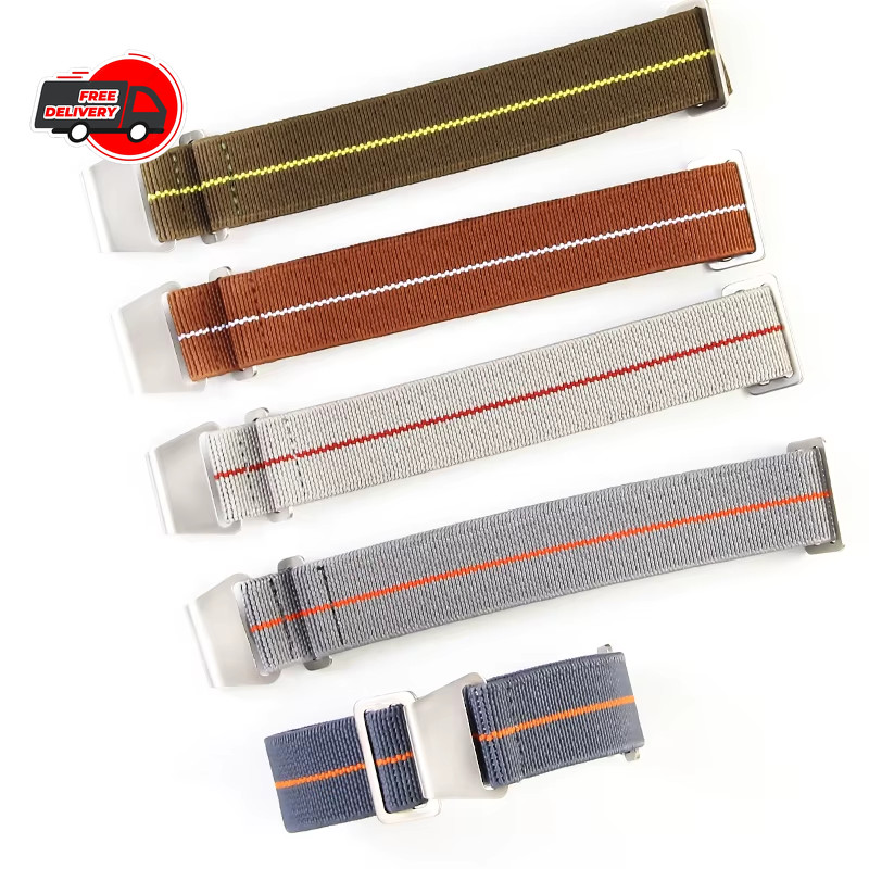 Parachute Elastic Nylon Watch Band for Rolex Seiko Tudor Omega 18mm 20mm 22mm St