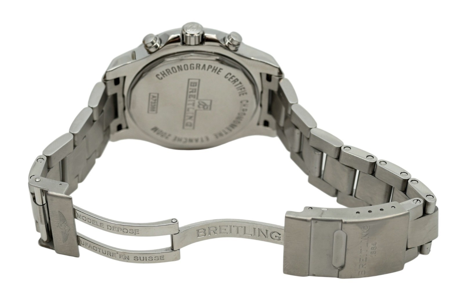 Breitling 44mm Men’s Colt Chronometer Chronograph SS Swiss A73388 Watch w/ B+P!
