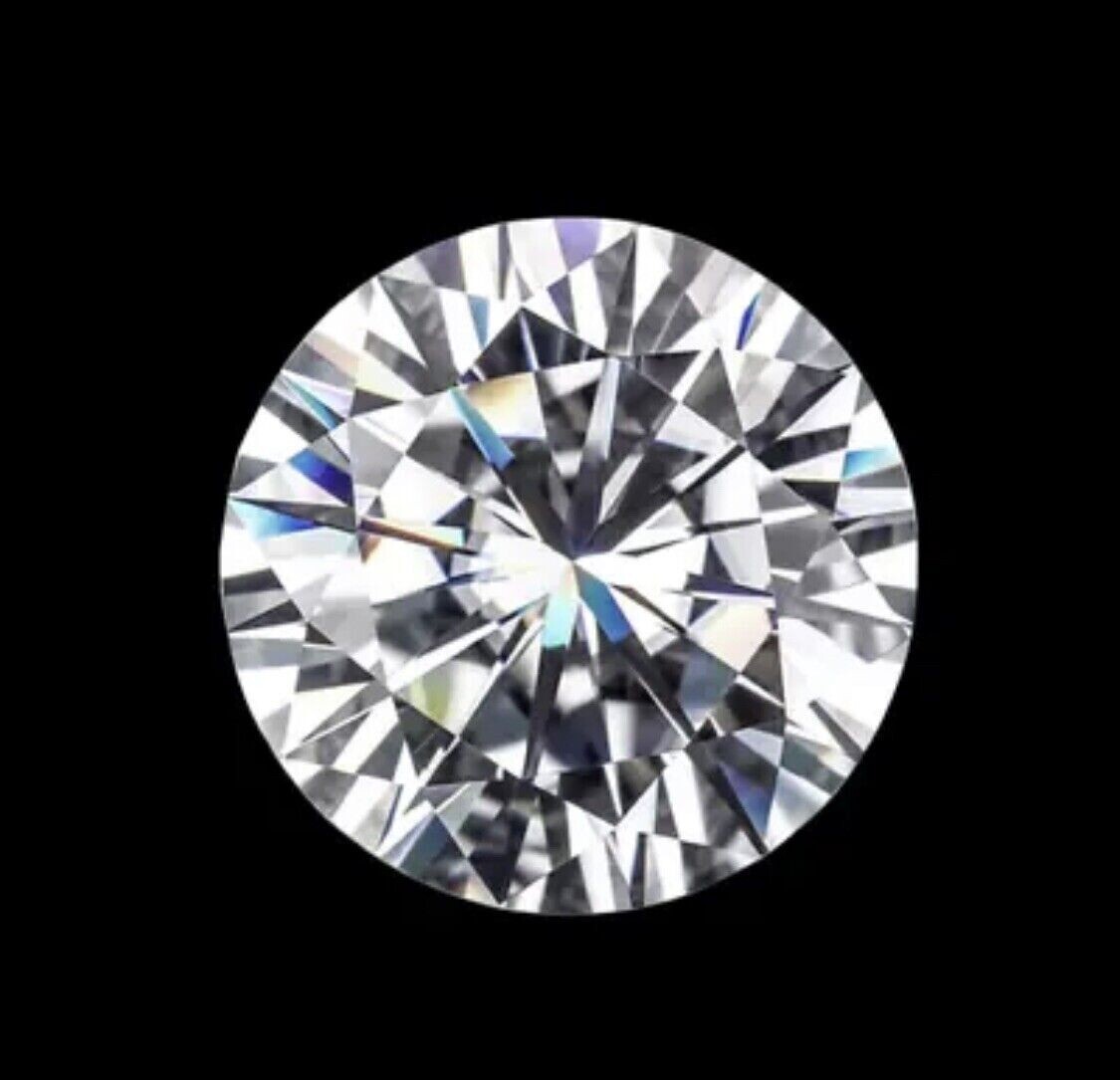 Real Moissanite VVS1/D Round Loose Stone Excellent Quality 5-10mm USA Seller