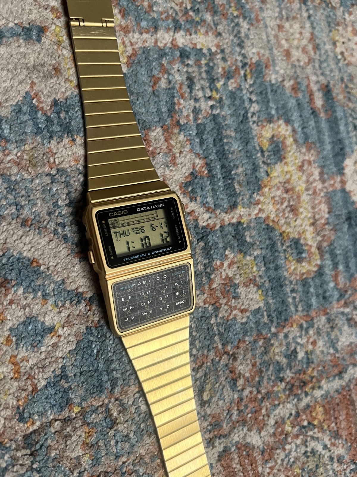 Casio DBC-610 Databank Vintage Calculator Watch Module 676 Box Tested Working