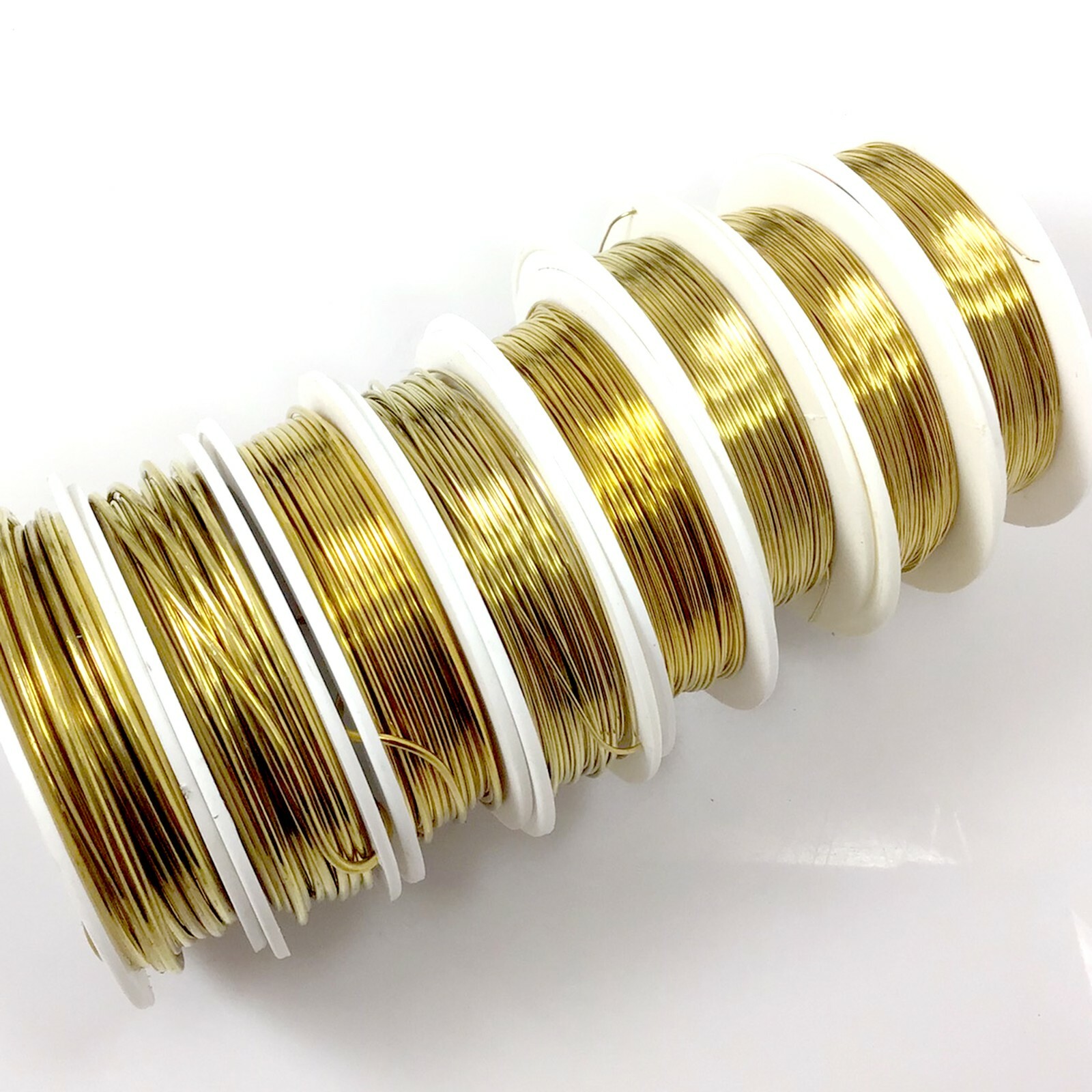 Zebra Wire Coated Gold Round 12,14,16,18,20,22,24,26,28 Gauge Jewelry Making