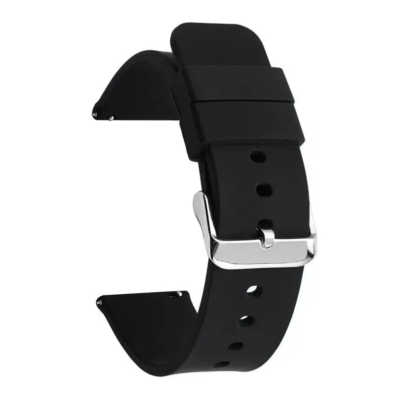 Silicone Watch Strap 14mm 16 18 19 20mm 21 22mm 24mm Waterproof Soft Rubber Band