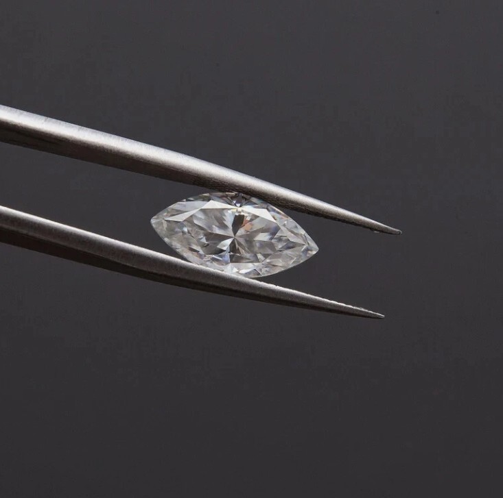Certified Loose CVD Diamond Marquise Lab Grown 1 Pc D Color 3 x 5 mm IF Clarity