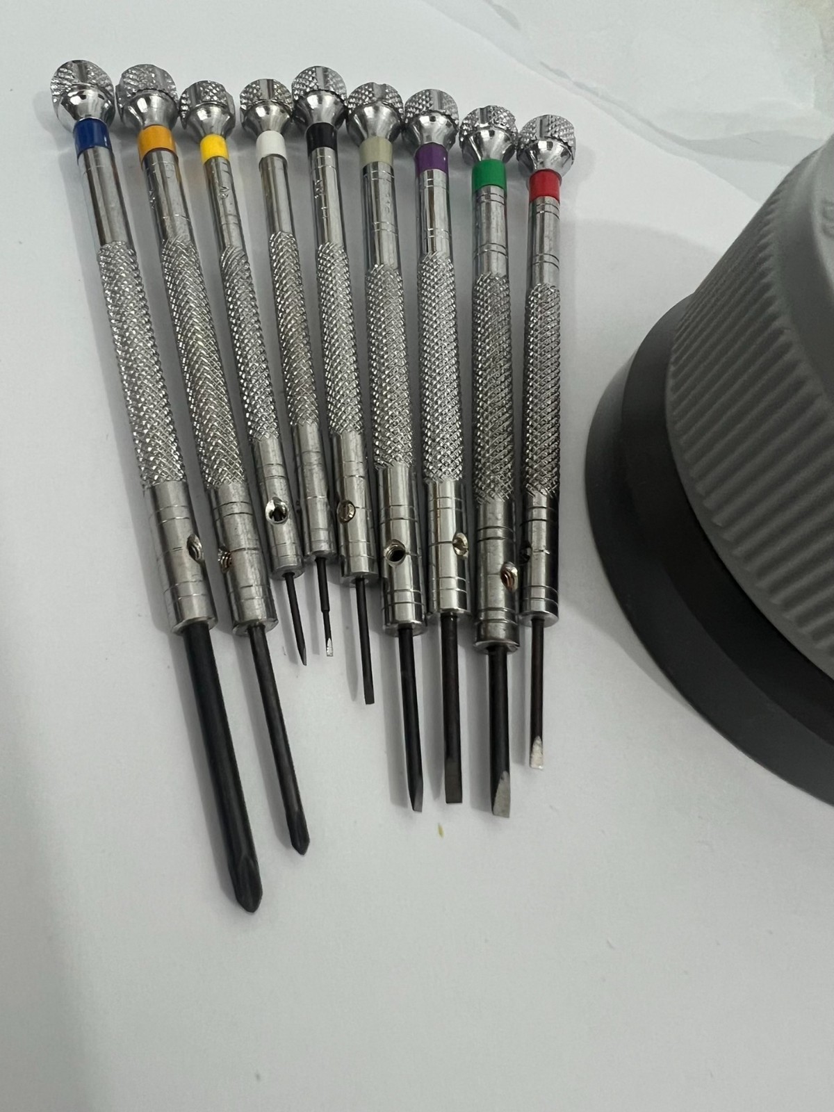 Bergeon 5970 Watchmaker Screwdrivers Set With Rotary Stand Swiss Made Box