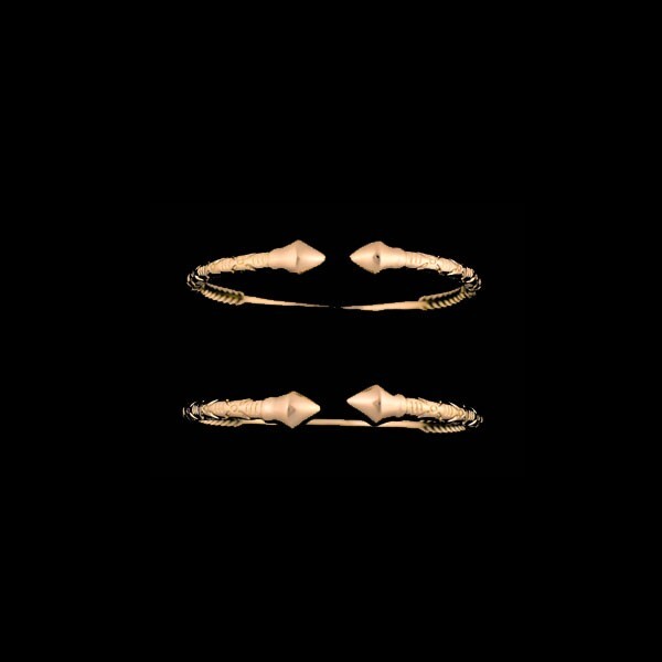 The Great Pyramid Manhattan West Indian Bangles | 18K Gold
