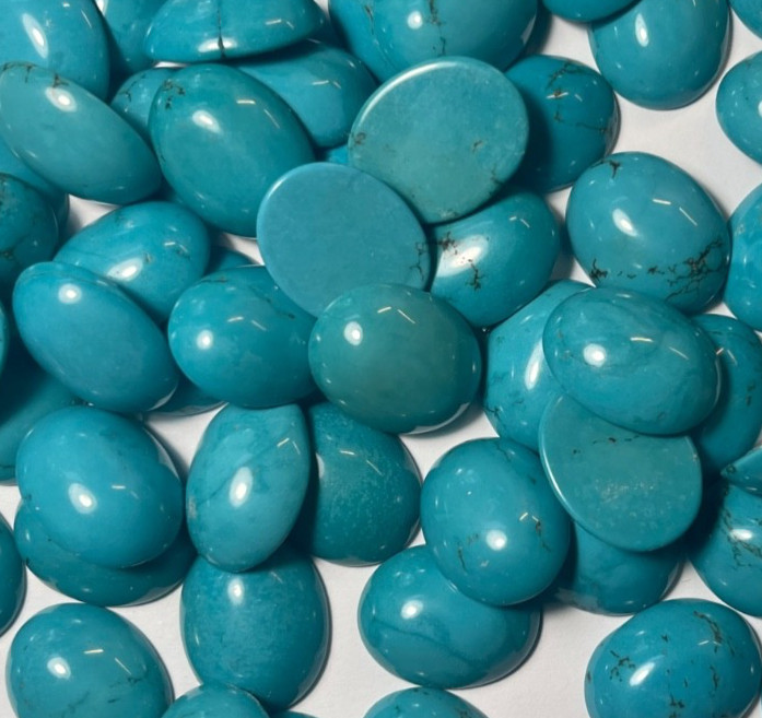 ONE GENUINE TURQUOISE OVAL CABOCHON 25X18-25X20 MM 21-26 CARATS BELOW WHOLESALE