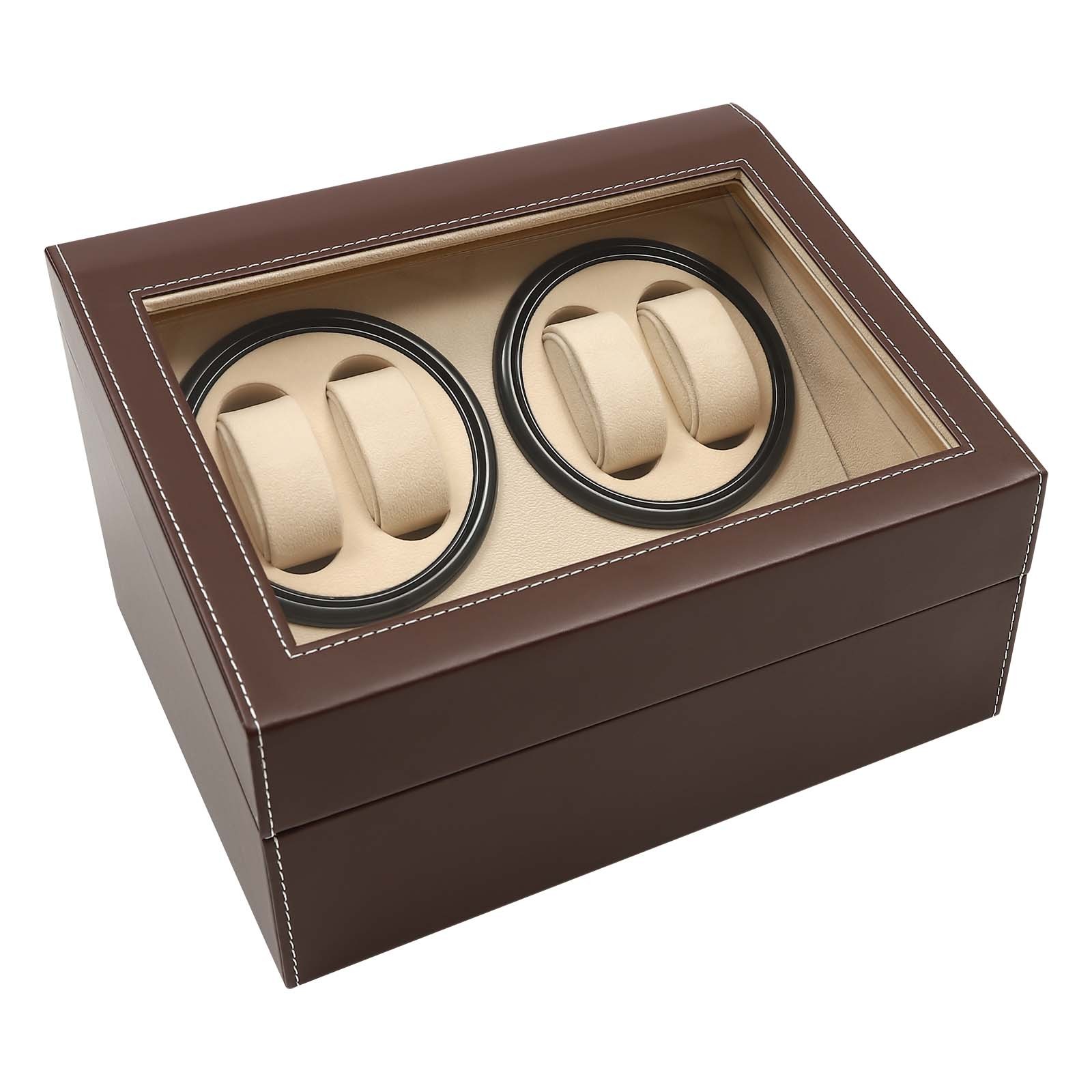 4+6 Automatic Watch Winder Watch Display Box Luxury Storage Case Self-winding