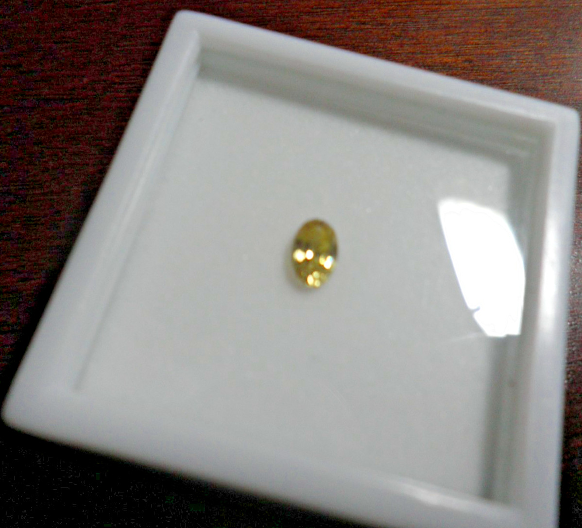 Yellow Zircon *sealed* 6x4mm 0.75ct Oval Loose Gemstone Z6651