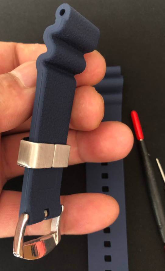 Seiko 22mm Blue Silicone Strap For Samurai And SRPA83 R03K011J0 Prospex Turtle