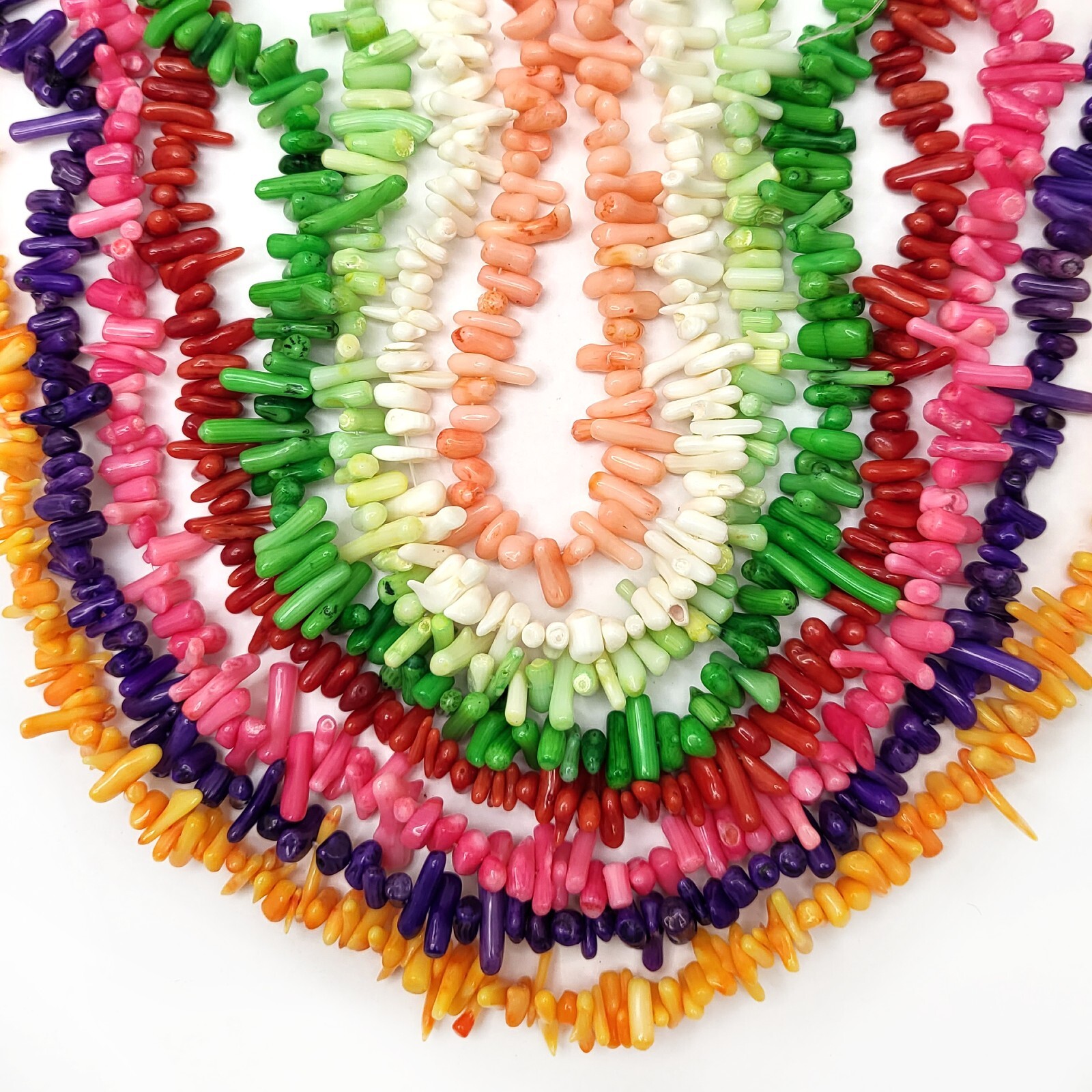 Bamboo Coral Medium Stick Beads 5-15mm 15″ Jewelry Supplies Nugget Branch Beads