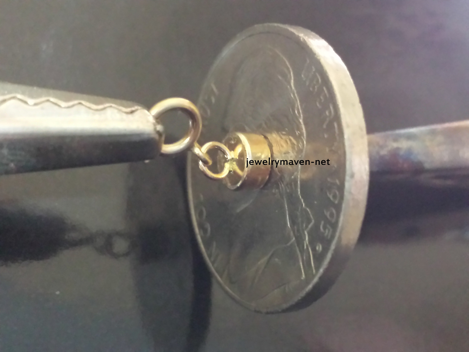 4.5mm TINY Yellow 14k Gold FILLED MAGNETIC CLASP 1/2″ Extender 5mm spring ring