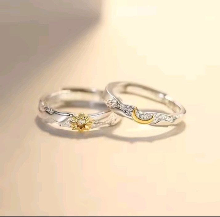 Enchanting Red Black Couple Ring His/Her Made for Lovers Valentine’s Day Edition