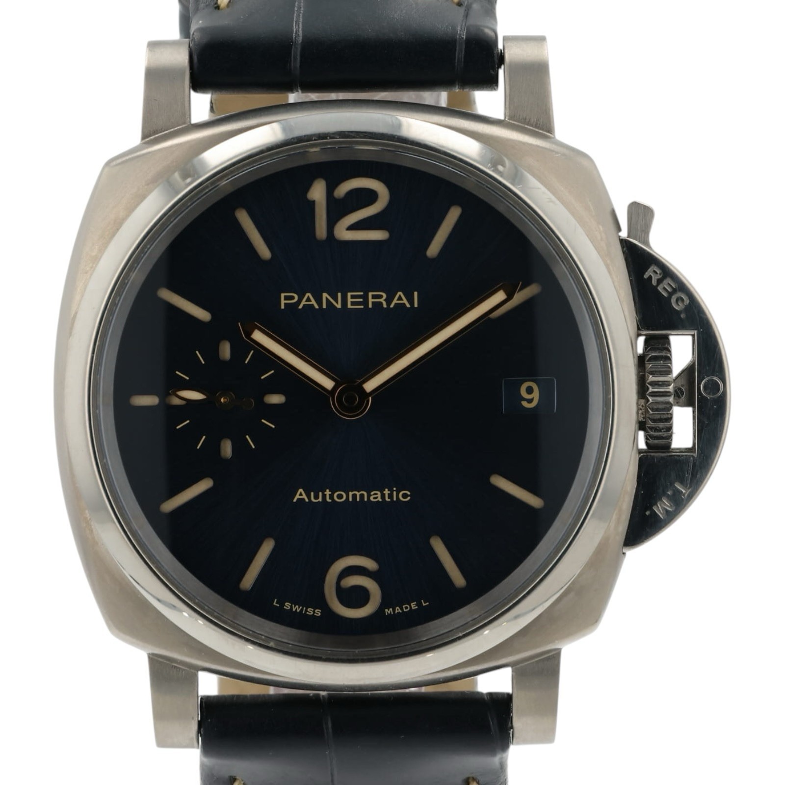 Panerai Luminor Due Blue Dial Titanium 38mm Automatic Men’s Watch PAM00926