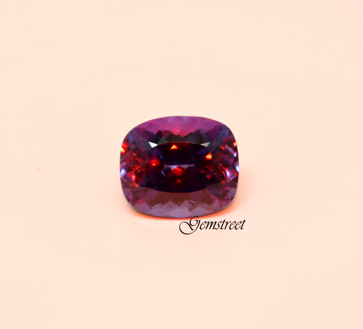 Certified 12 Ct Natural Alexandrite Long Cushion Cut Color Change Loose Gemstone