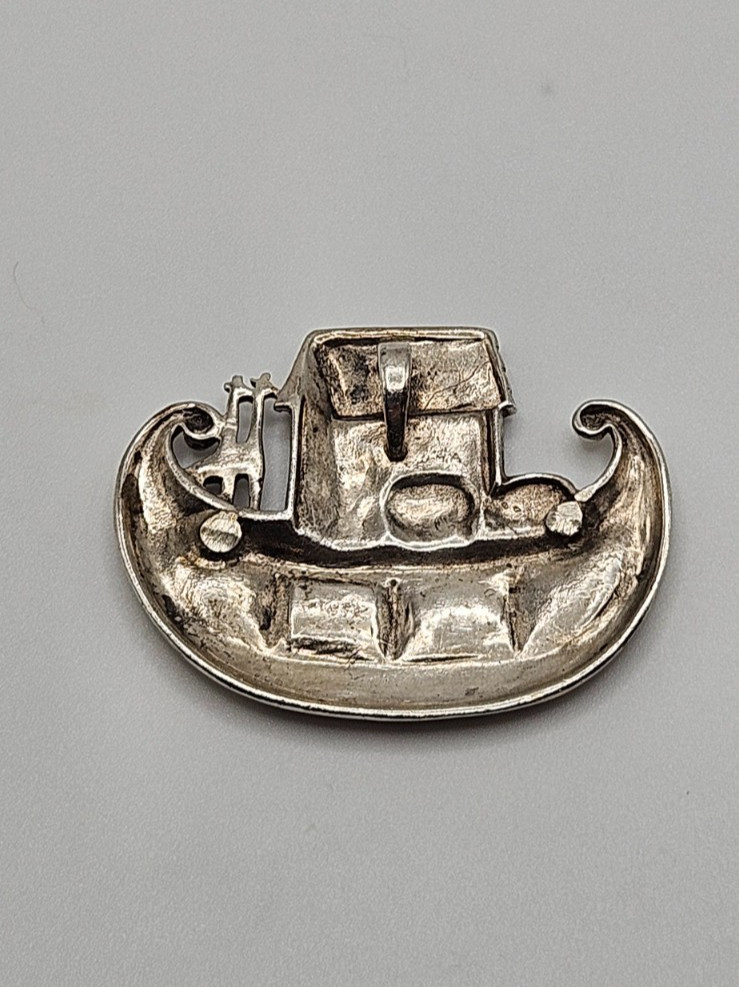 Sterling silver Noahs Ark pendant
