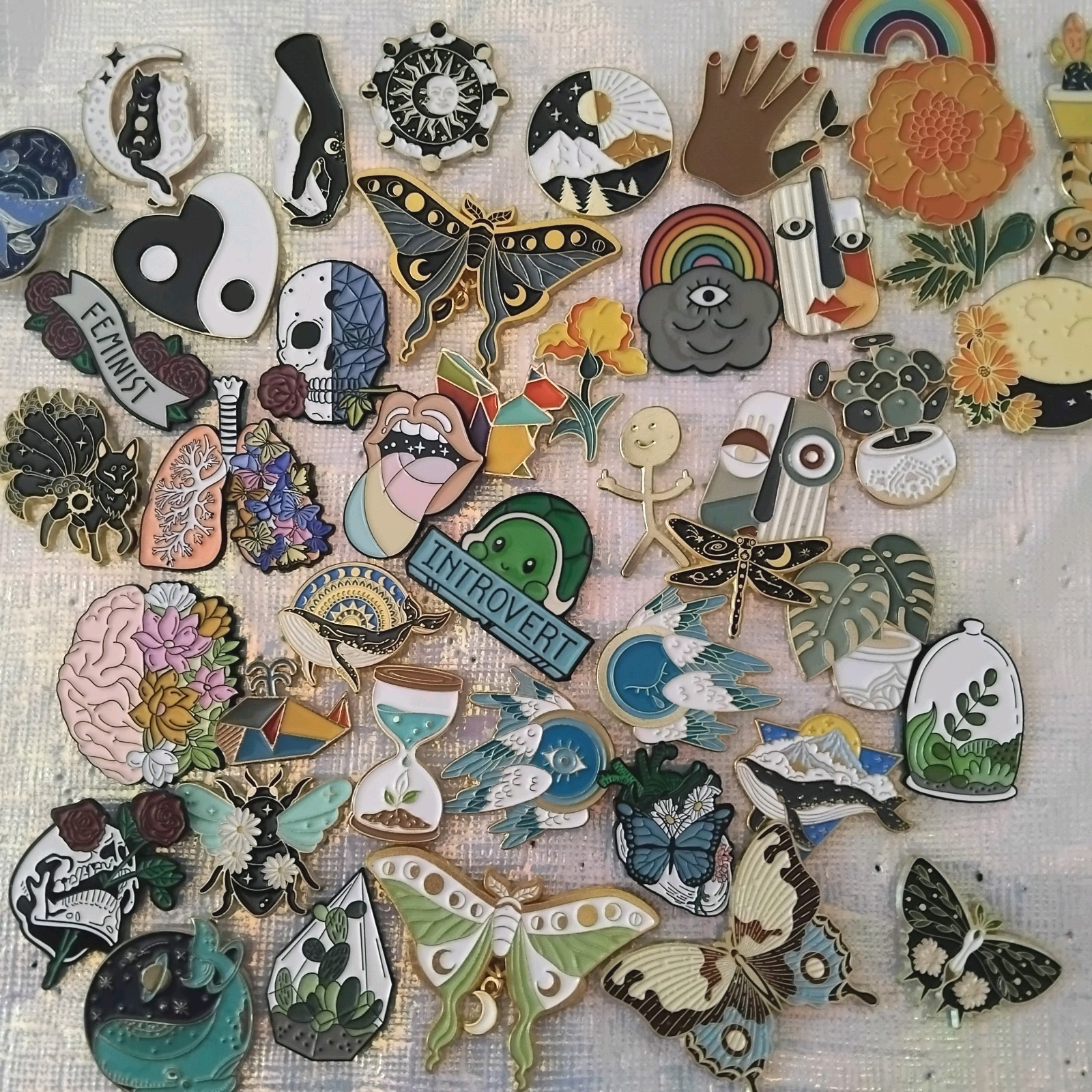Assorted Enamel Pin Lot 30 pcs random pins collection