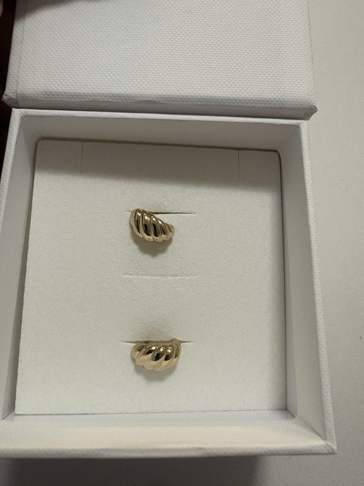 Mejuri Vermeil Earrings With Box Authentic with post closure
