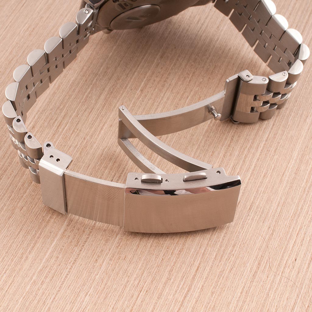 Tool Less Quick Adjust Bracelet Watch Buckle Clasp Deployant Deployment Diver