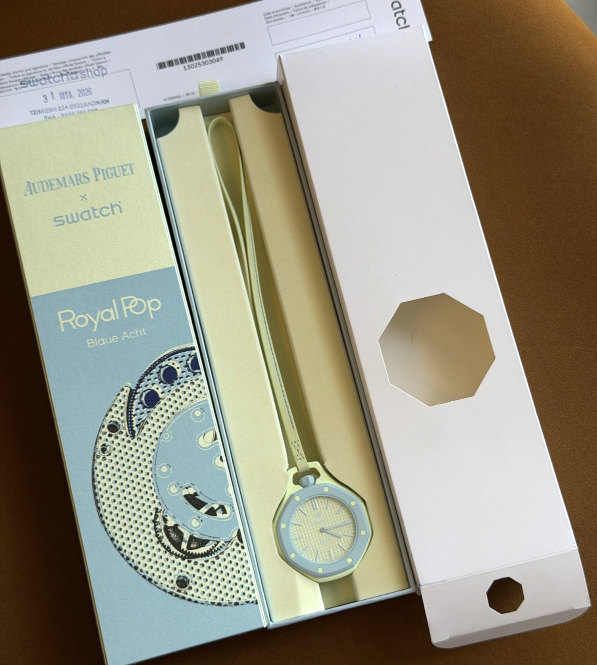 Swatch × Audemars Piguet Royal Pop “Blaue Acht” — Ref. SSX03L101N
