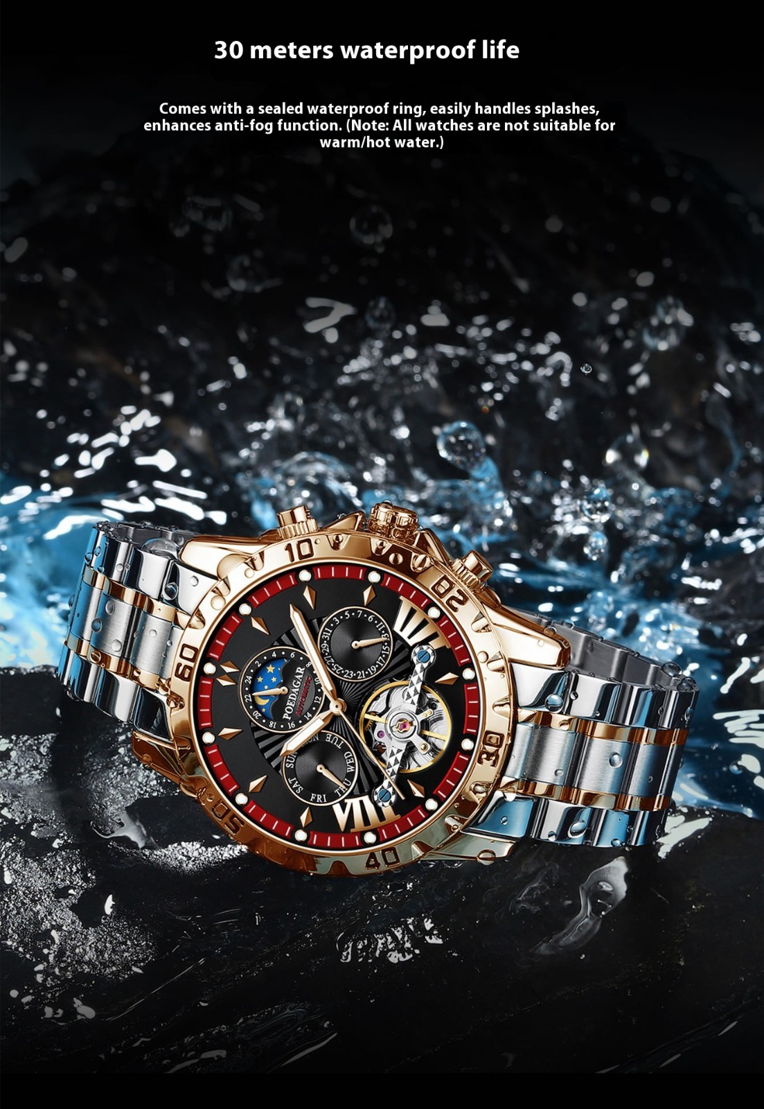 Swiss Brand Waterproof New Automatic Mechanical Men’s Watch