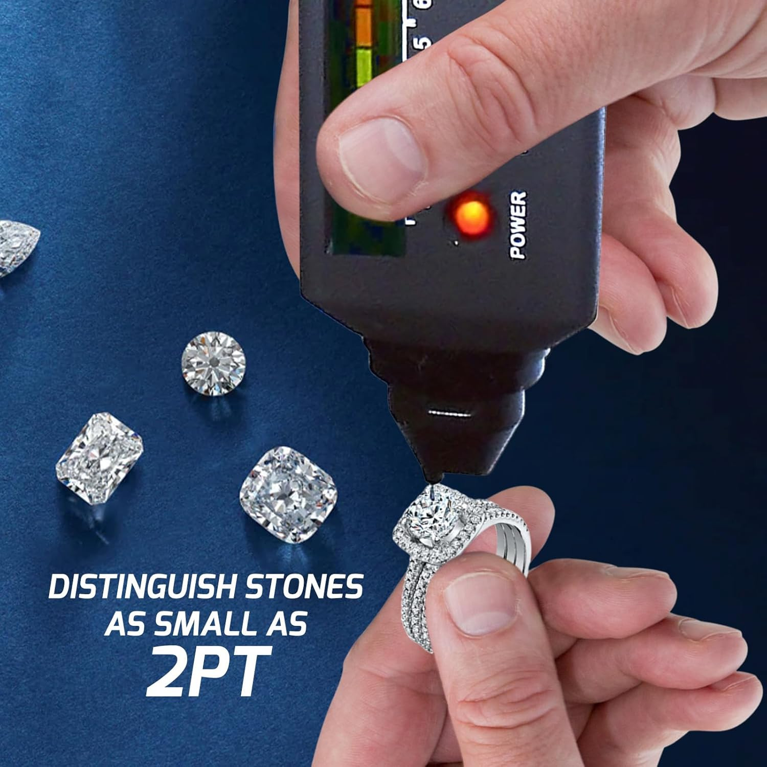 Diamond Tester Pen, Professional Diamond Moissanite Gemstone Tester with UV Ultr