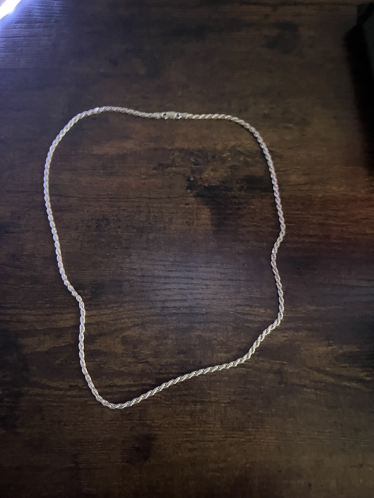 3mm Solid 925 Sterling Silver Italian DIAMOND CUT ROPE CHAIN Necklace Italy