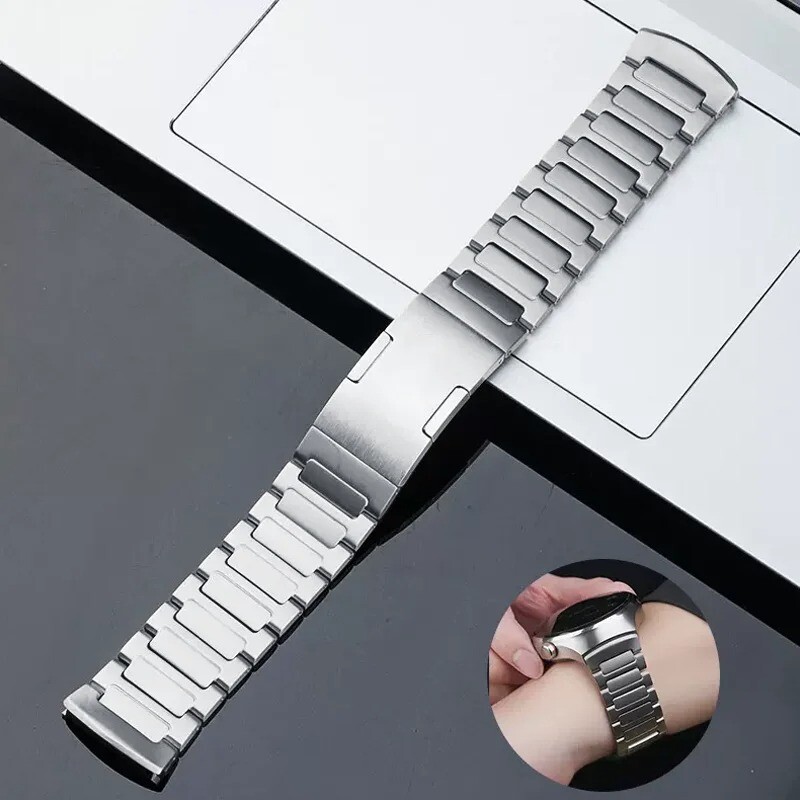 Titanium No Gaps Metal Bracelet Business Band Correa For Huawei Watch 4 Pro