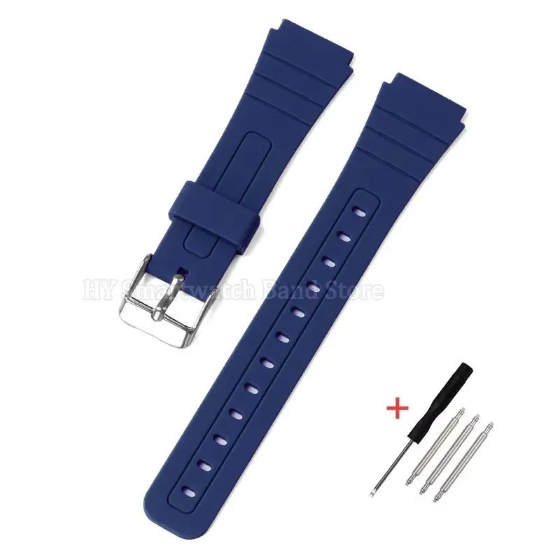 18mm Silicone Soft Watch Strap for Casio F91W F105/108 A158/168 W800H SGW400 AE1