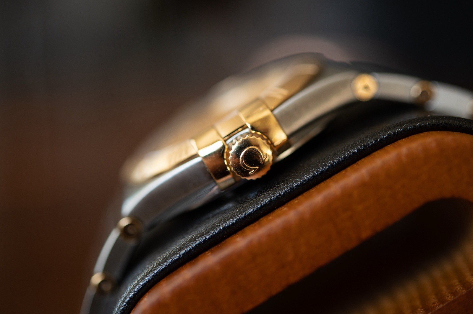 OMEGA Constellation Co-Axial Chronometer Date 35mm Gold Diamond Dial Box