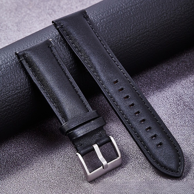 Cowhide Genuine Leather Watch Strap Soft Quick-release Band 20 22 24 for Fossil