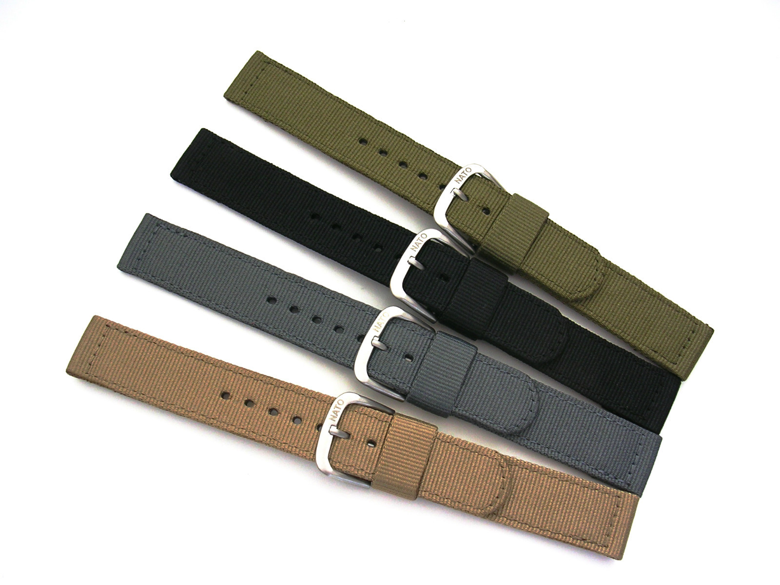 NATO ® 2pc WWII Ballistic Nylon Military watch band Combat strap IW SUISSE USA