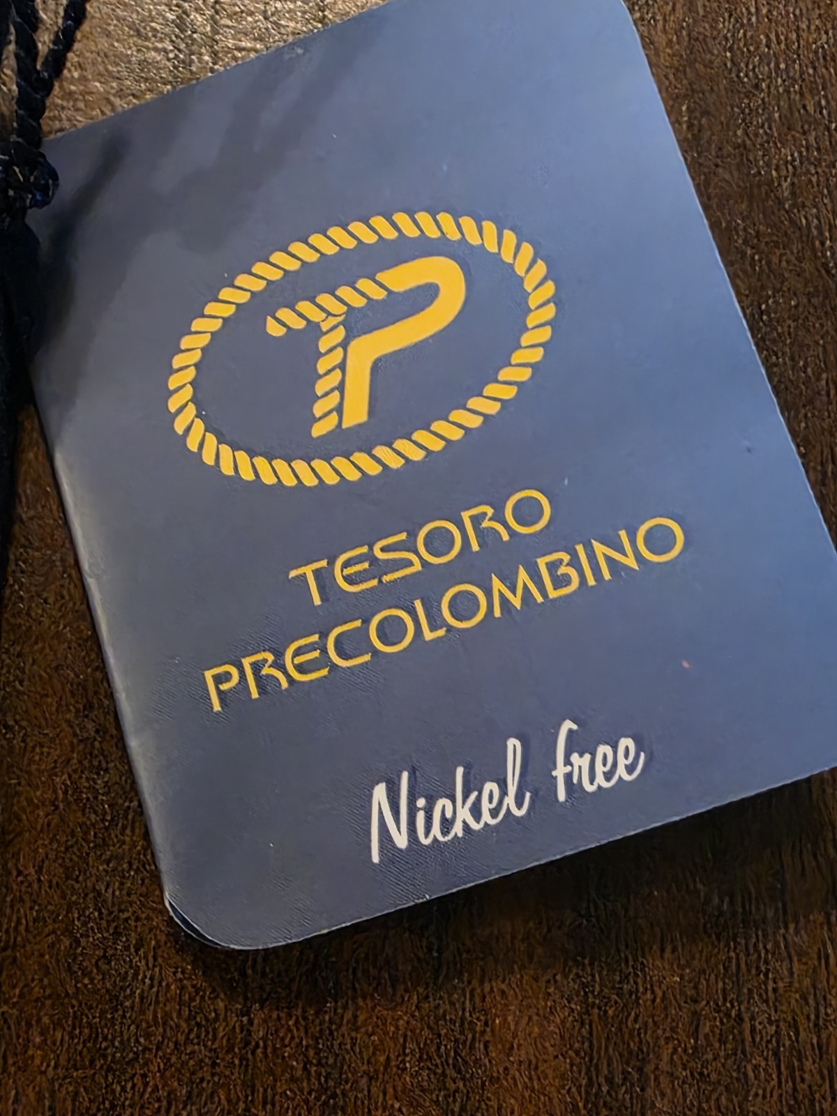 Gold Plated Earrings. Tesoro Precolombino. Colombia. Dangle Drop