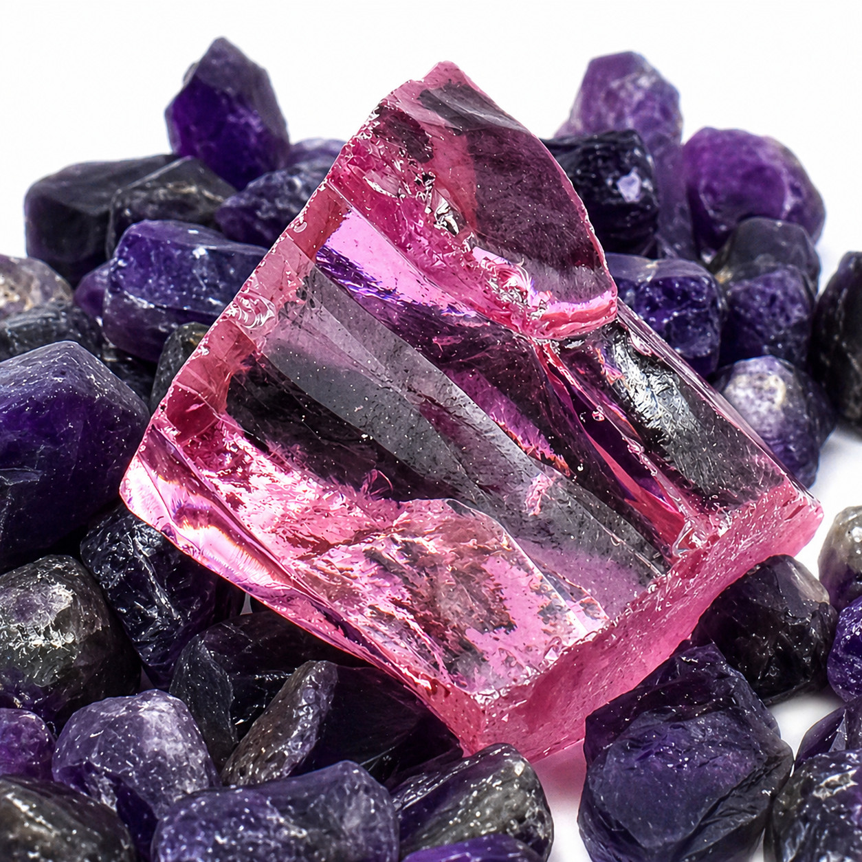 Natural 147 Ct Pink Sapphire Uncut Rough CERTIFIED Loose Gemstone