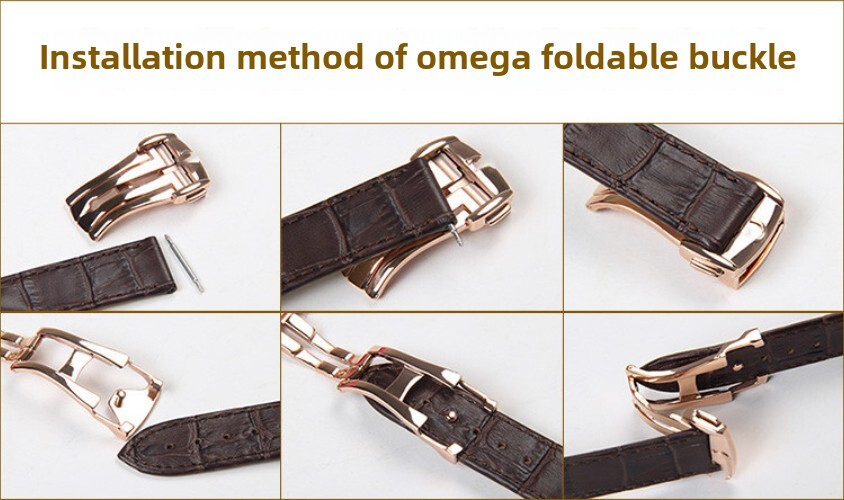 Brushed Stainless Steel Watch Buckle Folding Clasp 18 20mm for Omega Seamaster