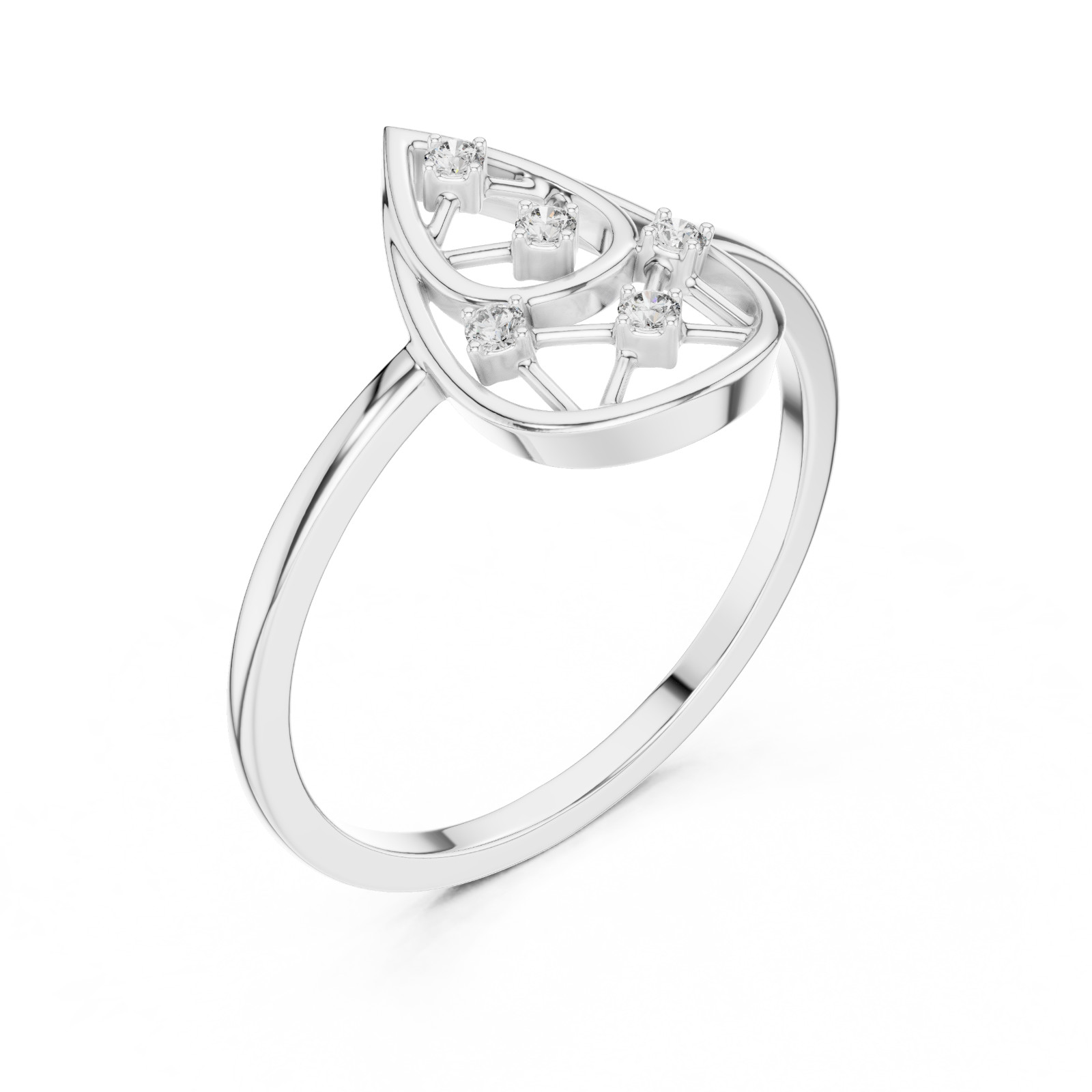 Certified Round Natural Diamond Ring Elegance Precision Jewellery 14k Gold Over