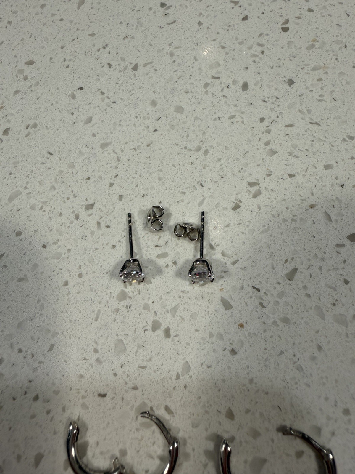 JAXXON Silver 8MM Cuban + JAXXON Silver Hoop Earrings + GLD 5MM Silver Studs