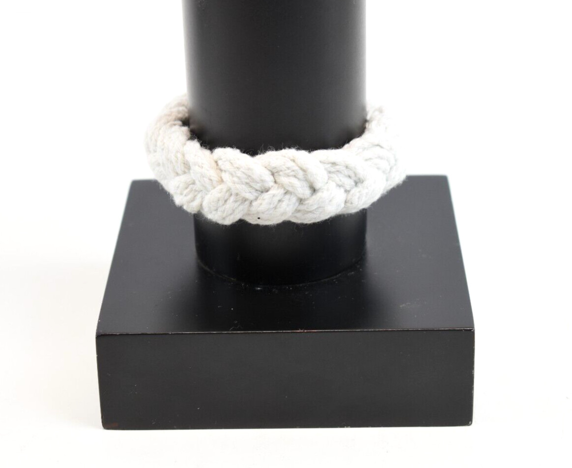 White Cotton Sailor Knot Braided Bracelet Size Small or Medium