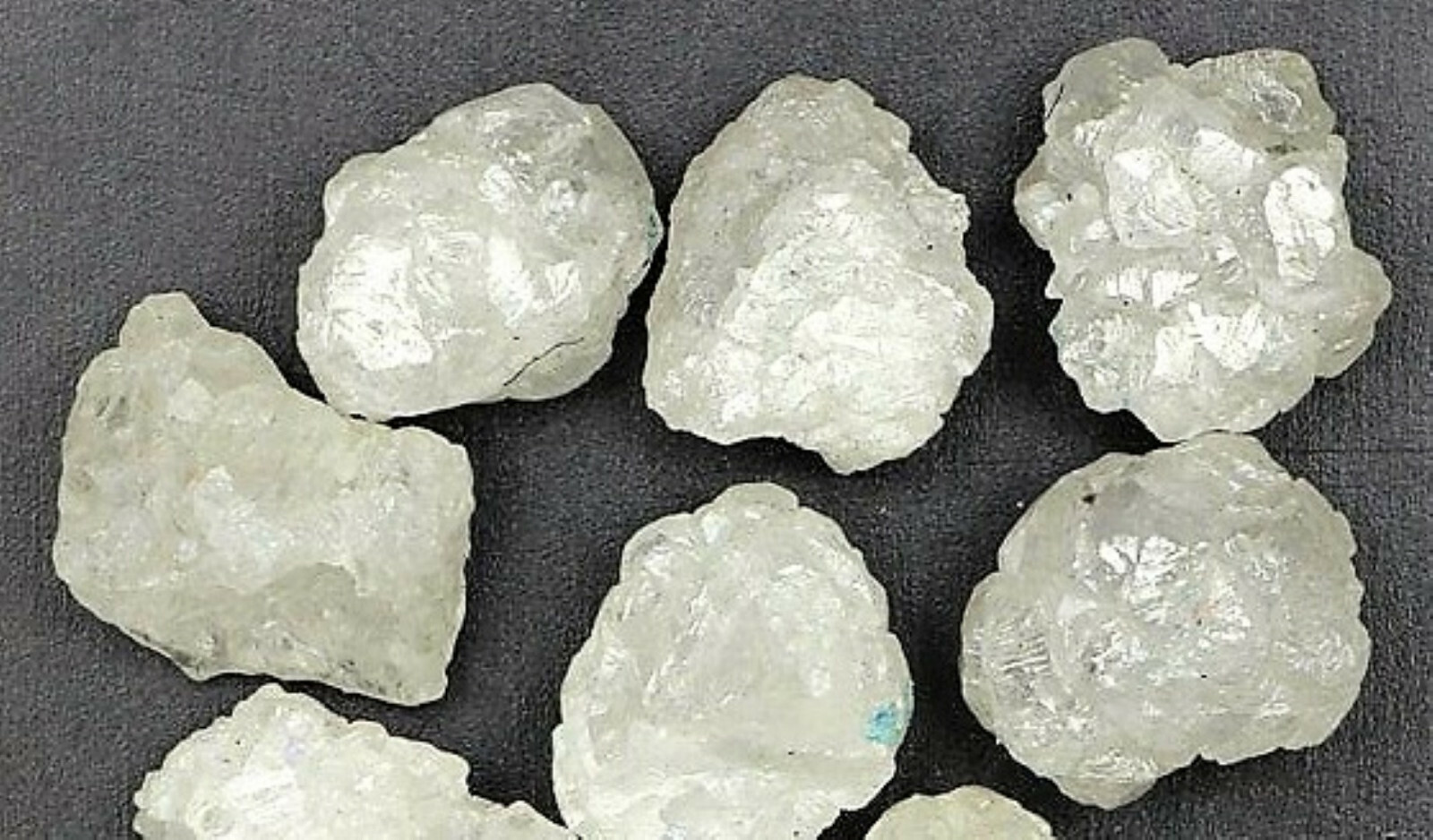 SILVER WHITE DIAMOND GEM ROUGH FACET CANADIAN GENUINE NATURAL UNCUT .75 ct RAW
