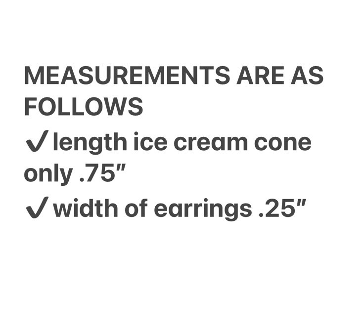 14k Gold Plated Pearl Cone Ice Cream Dangle Earrings NWOT