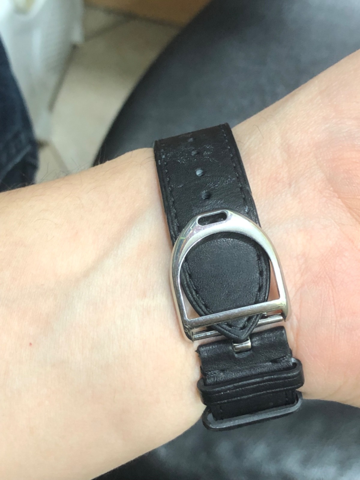 Ralph Lauren Stirrup Large Model Mens Watch Cal RL300.1 Leather K00302 Swiss