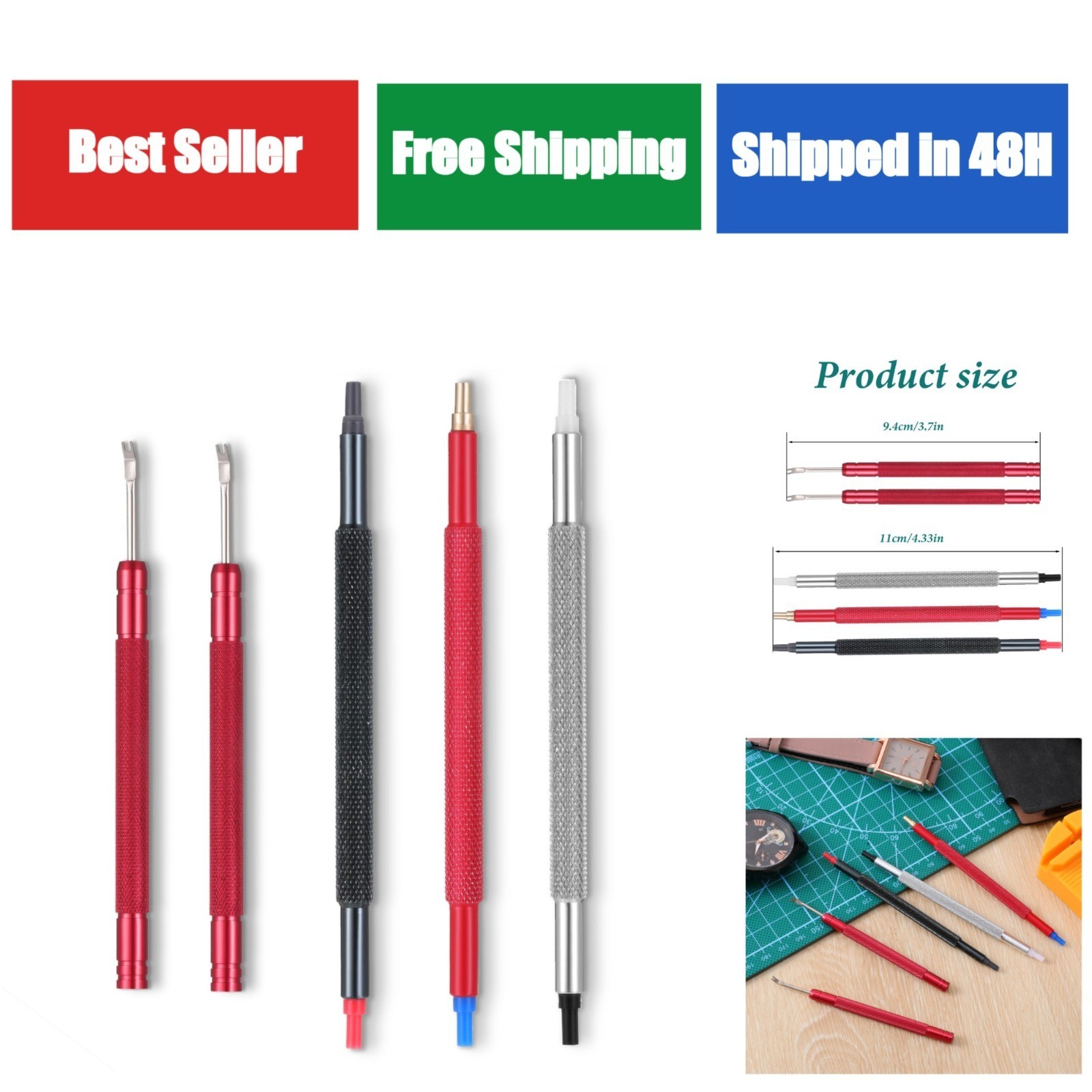 5 Pcs Watch Hands Repair Tool Kit, Stainless Steel Watch Tool Set