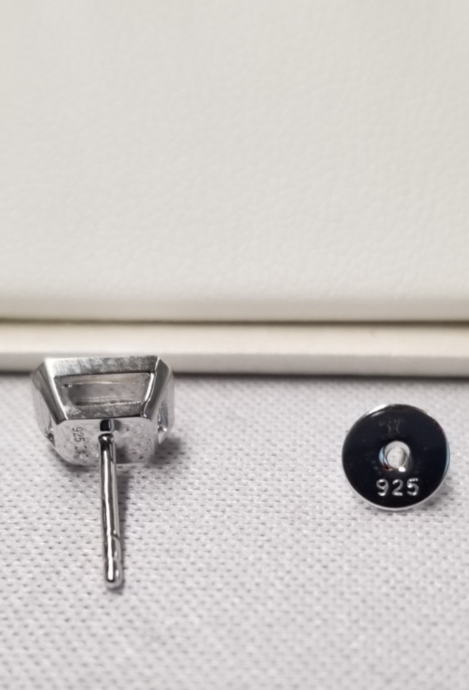 Yes, Please! Lab Created White Sapphire Sterling Silver Earring Set 6mm, 8mm