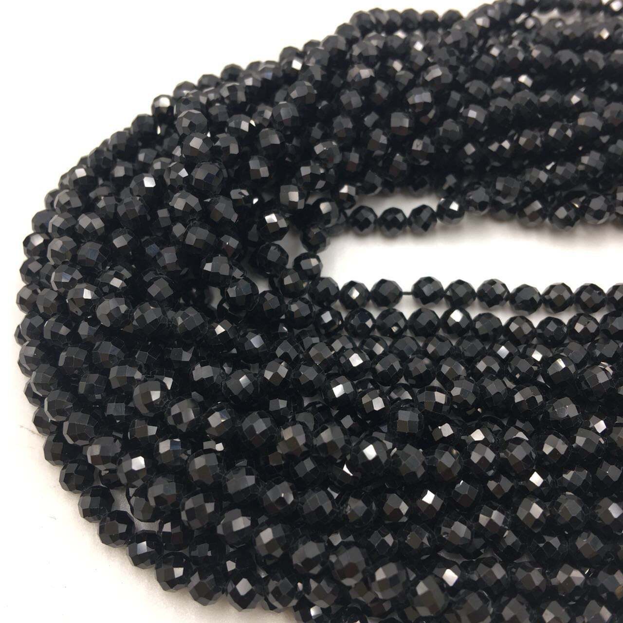 Natural Spinel Faceted Round Beads Size 2mm 3mm 4mm 5mm 6mm 15.5″ Strand