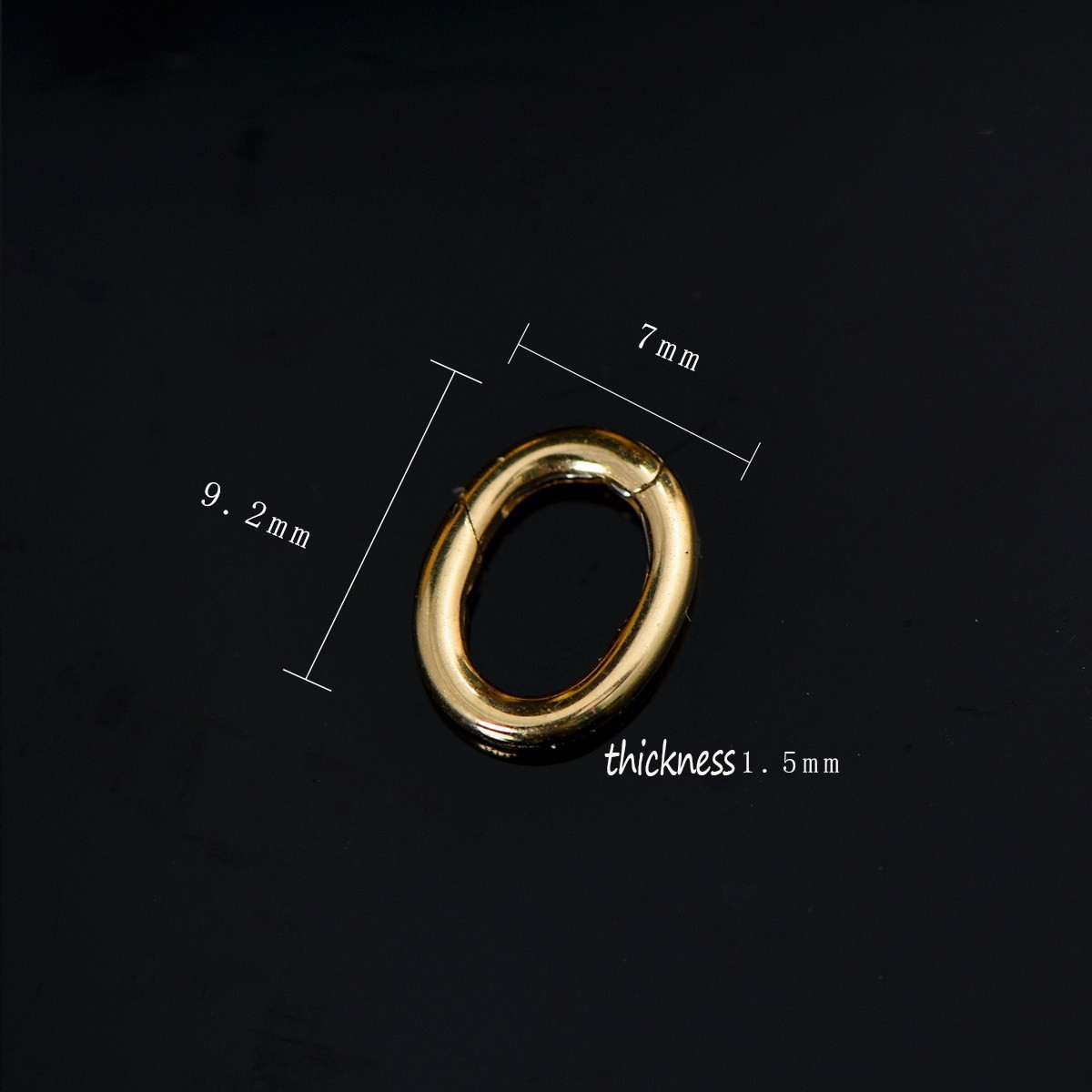 18K Solid Gold Pendant Bails Bracelet Enhancer Clasp Connector Jewelry Findings