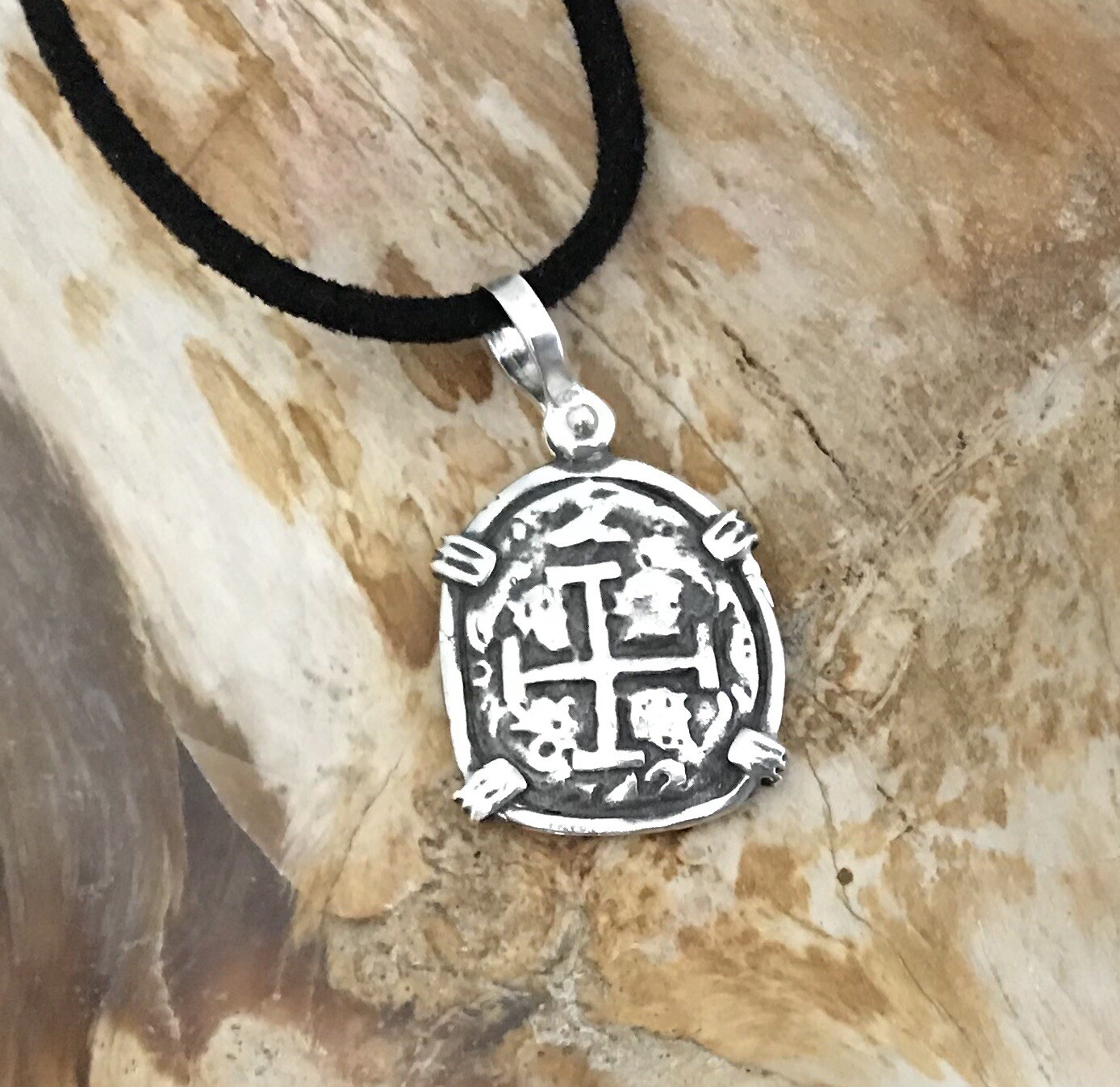 ATOCHA Coin Pendant Design 1600-1700 Era 925 Silver Sunken Treasure Coin Jewelry