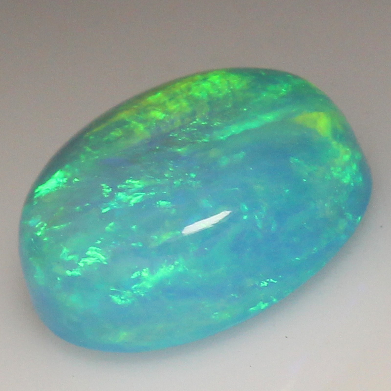 Natural Certified Peru Machu Picchu Blue Fire Opal 8×10 MM Oval Cut Gemstones