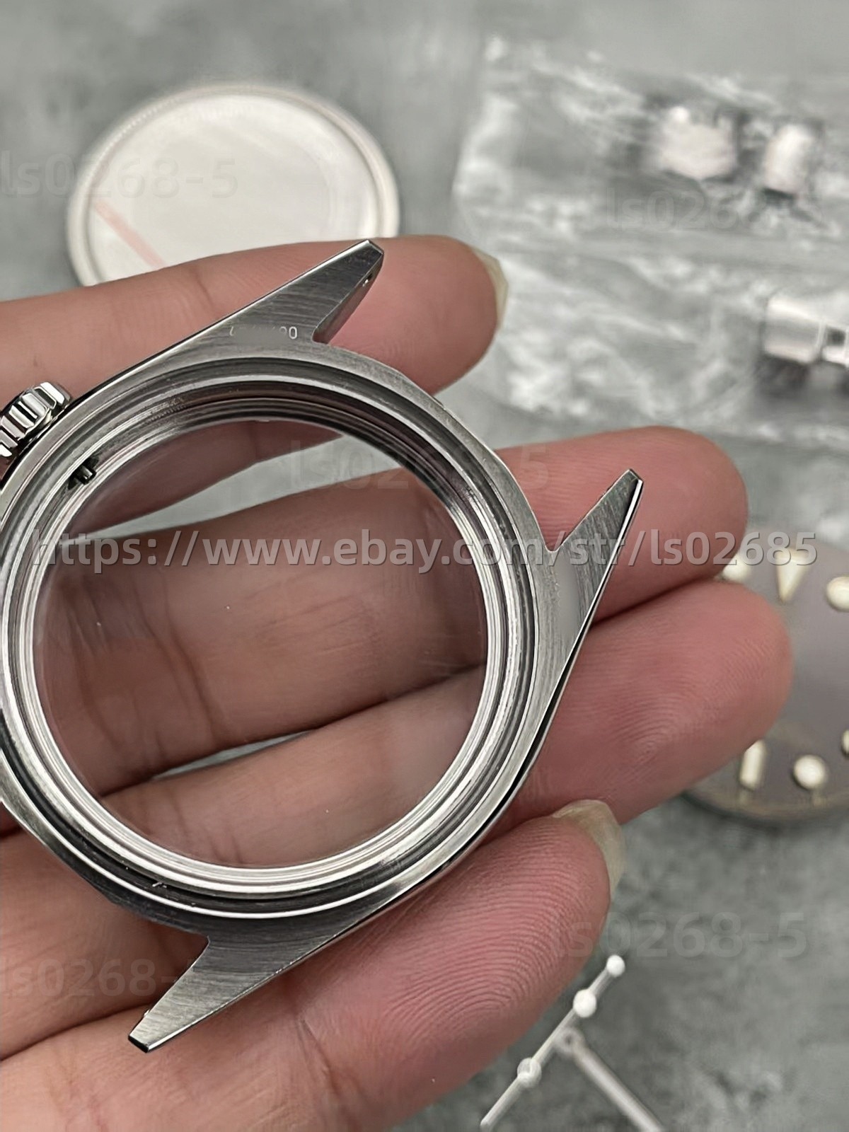 DIY SET for 2824 39MM watch case + dial + hands + Strap sapphire