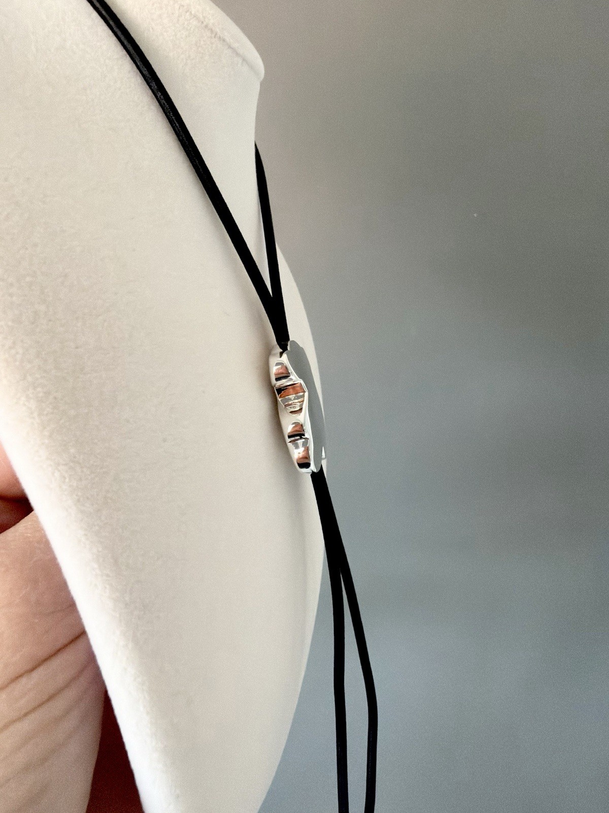 TOUS S925 Bear Adjustable Elastic Cord Necklace New
