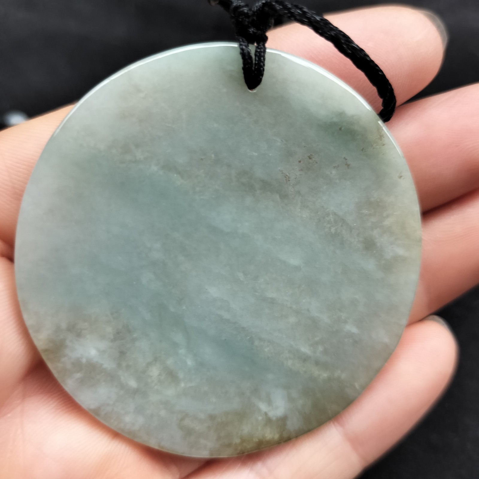 Certified Lavender Green Natural Type A Jade Jadeite Carved Flower 富贵花开 Pendant